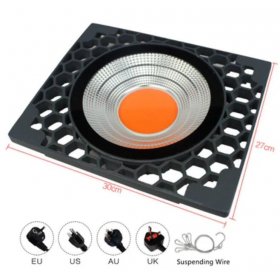 50W IP65 Full Spectrum Purple LED Grow Light Suspending Panel Light for Hydroponic and Medical Plant Cultivation