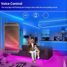 32.8Ft (2x 5M) SMD5050-150 LED Strip Light 5050 RGB Set 10m RGB LED Strip Lights Waterproof Outdoor w/ Power Supply & Controller