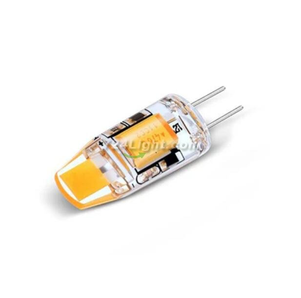 10 Pack G4 LED Light Bulb Bi-Pin Silicon Encapsulation 12V 1 W 0705 COB LEDs CRI>80 100-110Lumen 10W Equivalent