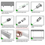 5 Pack H4075 Big Aluminum Extrusion Channel for Suspension Mounting Linear Office Lighting System