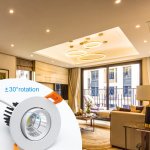 LED DOWN LIGHT, 7W RECESSED LIGHTING COB DIMMABLE CRI80, LED CEILING LIGHT WITH LED DRIVER