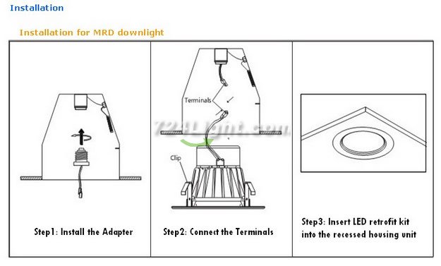 15W LD-DL-HK-04-15W LED Down Light Dimmable 15W(120W Equivalent) Recessed LED Retrofit Downlight