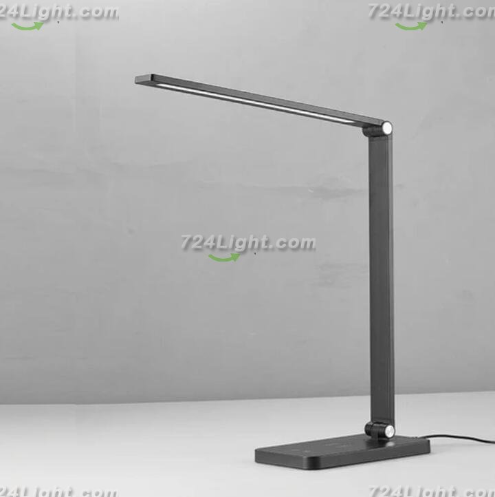 LED Desk Lamp with Wireless Chargers and USB Charging Port for Home Office, Desk Light withTimer for Reading, Study, Crafts