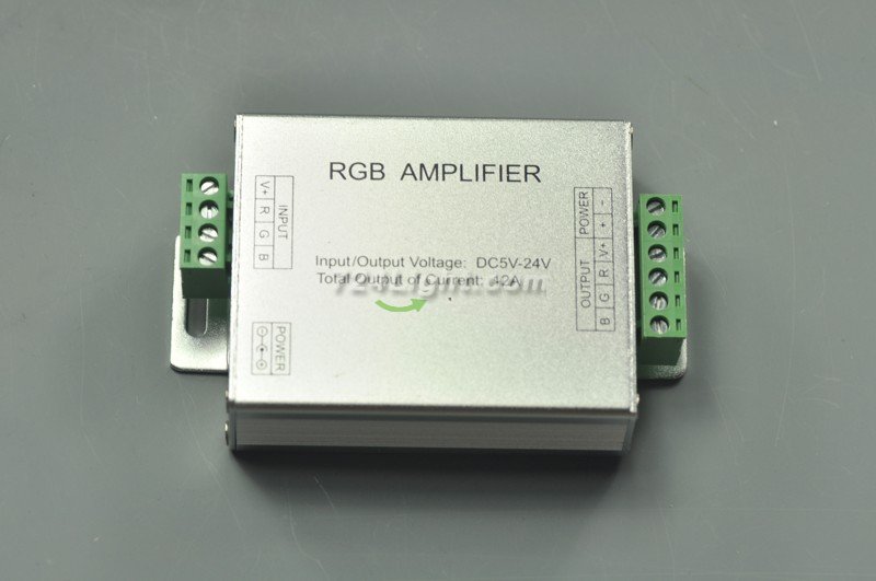 LED RGB Amplifier For Strip Lighting 5050/3528 Controller Colorful Amplifier 12A