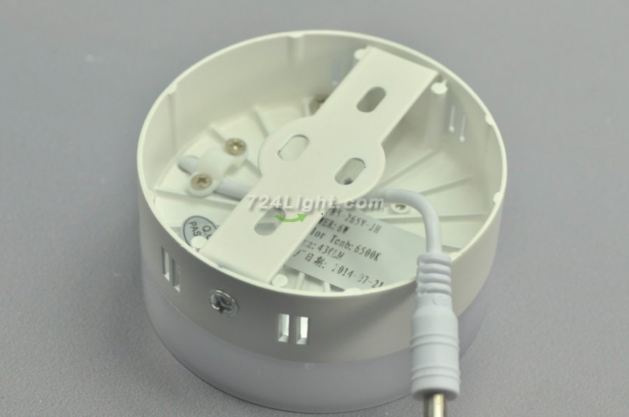 6W DL-HQ-202-6W LED Panel light Round Diameter 90.5mm Height 46mm PVC Acrylic Cover Cabinet LED Down Lights