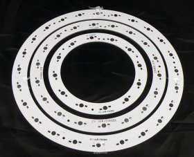 24W 18W 12W High Power LED Aluminum Plate Combination Circular Ceiling Diameter 260mm 206mm 150mm