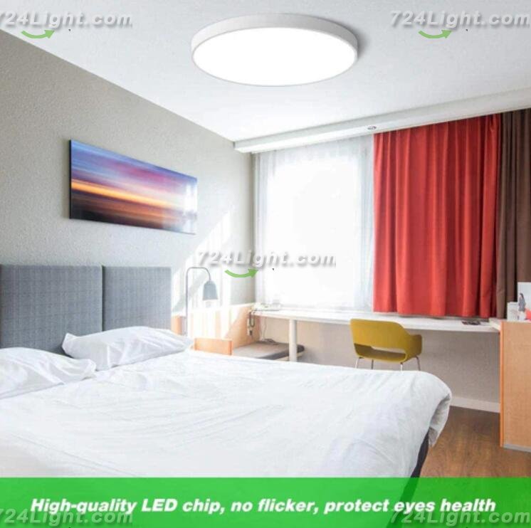 12 Inch 24W Flush Mounting Modern LED Ceiling Lights for Bedroom, Kitchen, Bathroom