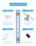32.8FT (10Meters) with 300LEDs RGB Color Changing LED Strip Light WiFi APP Controlled Compatible with Alex Google Voice Controlled LED Strip Light Kit