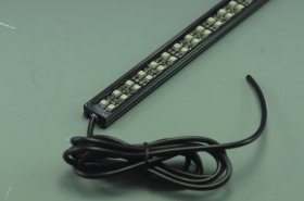 Black Double Row 0.5Meter 20inch 12V Superbright Waterproof 5050 RGB Color Changing LED Rigid Strip Bar 72LEDs