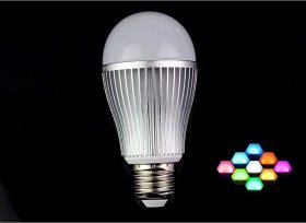 85-265V Milight 2.4G Wireless E27 9W RGBW LED Bulb Lamp RGB+White/RGB+Warm White 9W Aluminium LED Bulb