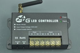 2.4Ghz DC12V - 288W DC24V - 576W 3Channels 8A each Channel 2.4G LED RGB Full Color Controller With Touch Remote