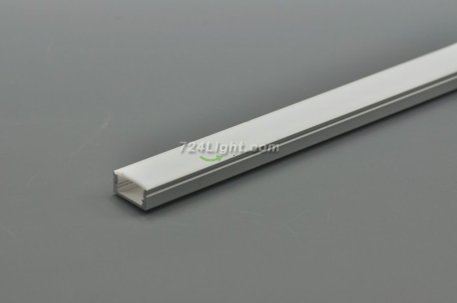 Wholesale LED Aluminium Channel 8mm Recessed U Type LED Aluminum Channel 1 meter(39.4inch) LED Profile Inside Width 12.2mm