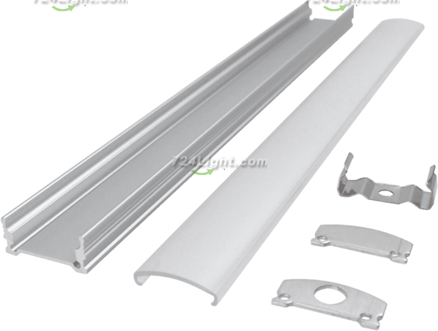 2010 bottom PCB15 wide seamless docking cabinet office line light hard light strip aluminum groove shell kit