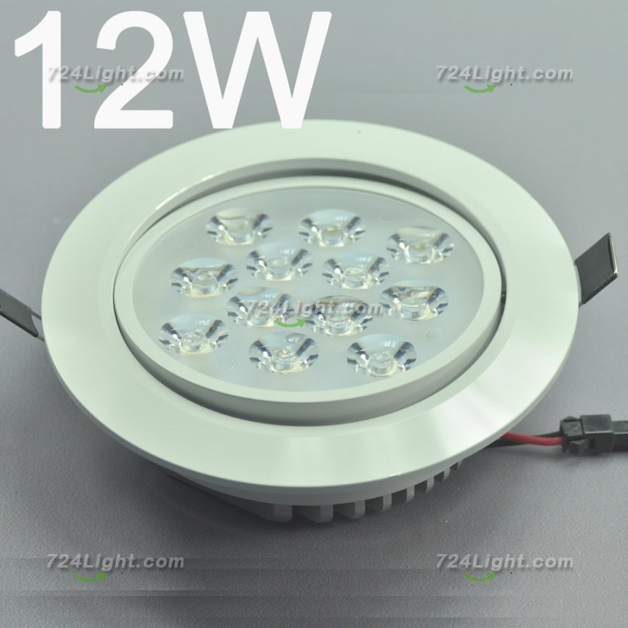 12W CL-HQ-02-12W LED Spotlight Cut-out 112mm Diameter 5.5\" White Recessed LED Dimmable/Non-Dimmable LED Ceiling light