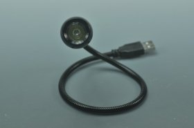 White/Black Flexible USB LED Reading Light Lamp for Computer Laptop Notebook PC Metal Snake