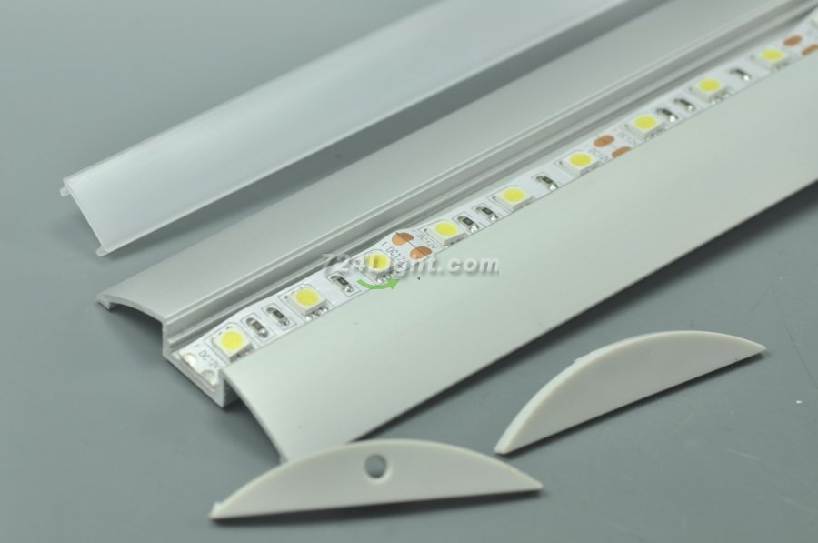 Double Wings LED Aluminium Extrusion Recessed LED Aluminum Channel 1 meter(39.4inch) LED Profile