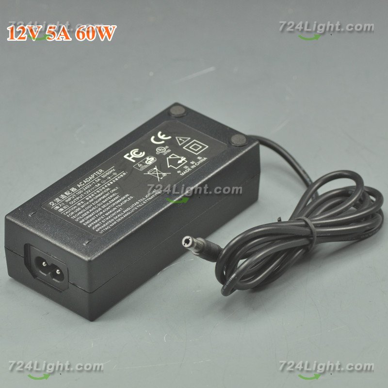 12V LED Switching Power Supply Adapter 100V-240V To DC 12V 1A 2A 3A 5A 6A 8A 10A 12.5A recommend 12V 5A 60W Reliability, Low Heat