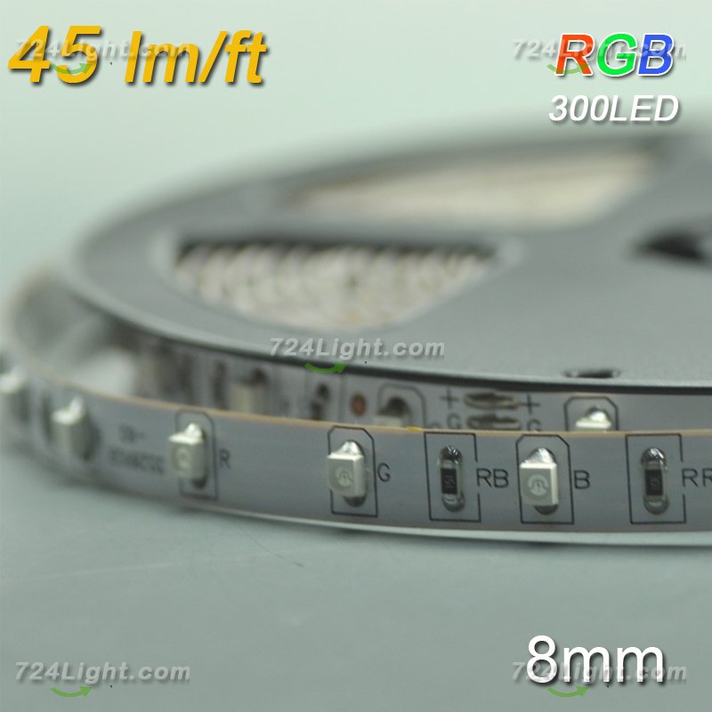 3528 SMD RGB Color Changing Flexible Light Strip 5m (16.4ft) 300LEDs