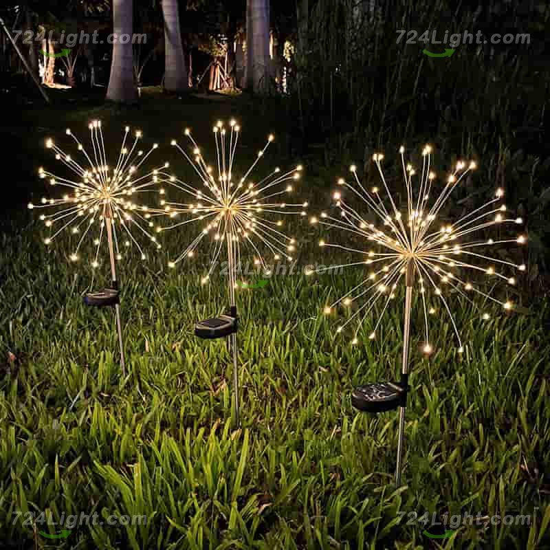 1 Pack Firework Lights LED Copper Wire Starburst Lights 8 Modes For Party Yard Garden