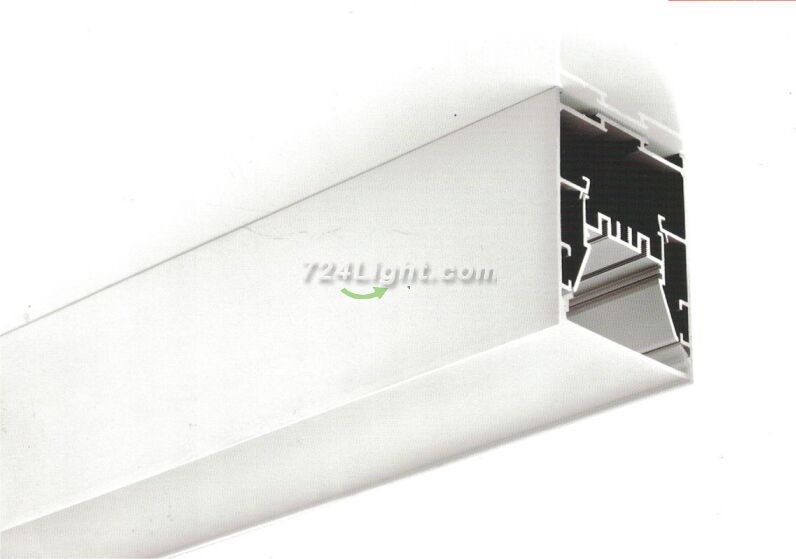LED Channel Super Wide 32mm LED Profile 1 meter (39.4inch) 80 mm(H) x 63 mm(W) For 5050 5630 Multi Row LED Strip Light