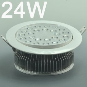 24W LD-CL-CPS-01-24W LED Down Light Cut-out 160mm Diameter 7.5" White Recessed Dimmable/Non-Dimmable LED Down Light