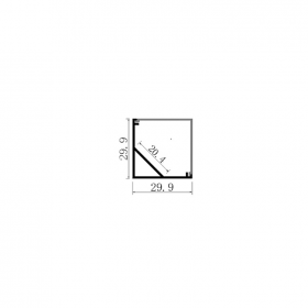 3030 Corner Light Cabinet Light Shelf Light 45 Degree V Type Right Angle Mask Triangle Line Light Shell Kit