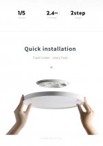 12 Inch 24W Flush Mounting Modern LED Ceiling Lights for Bedroom, Kitchen, Bathroom