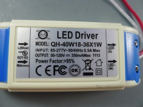 18-36x1W LED Power Supply AC 85-265V Input 300mA DC 54V-120V Output LED Driver For Ceiling Light LED Tubes Spotlight