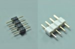 4 pins male copper electroplated for 5050/3528 RGB led strip lights