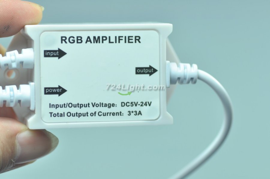 LED RGB Amplifier Waterproof For 3528 5050 SMD RGB LED Strip Light DC 5-24V 9A