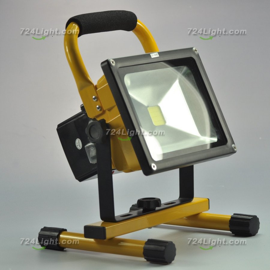 20W Portable LED Floodlights Rechargeable LED Work Light Waterproof Battery Floodlights