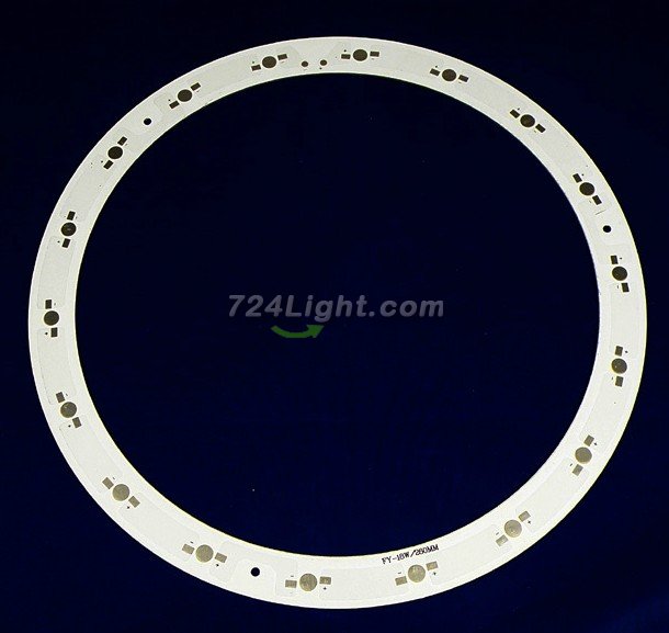 18W LED High Power Circular Aluminum Plate Outer Diameter 260mm Inner Diameter 220mm