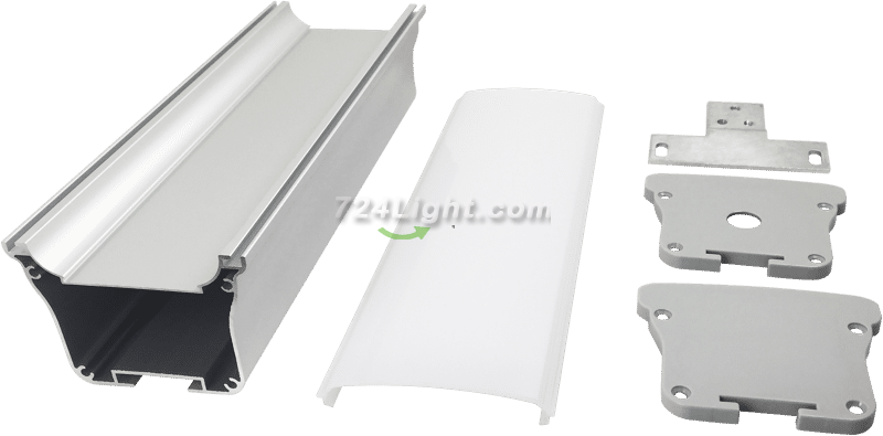 40mm wide linear light hard light bar aluminum groove shell kit