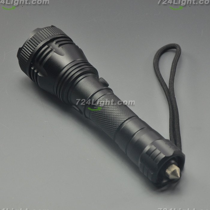 300 Lumens Zoomable Flashlight Torch XPE LED Flashlight 3 Modes With Pricker