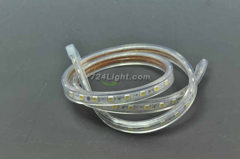 5050 RGB 110V 120V 220V 230V LED Strip Rope Light 12MM 60LED 1M SMD 5050 RGB LED Strip Lights