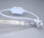 AC 110V 220V SMD2835 High Voltage Flat Strip Light 180 LEDs Per Meter Double Row with the power plug