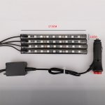 Car decorative light, 5050 9led car LED one for four indoor foot lights