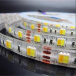 12V Dual White LED light Strip, 16.4FT/5Meter SMD5050-300 60 LEDs Per Meter 2 in 1 Color Temp-Adjustable Flexible LED Strip Light