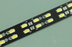 Black Double Row 39.3inch 5630 Rigid LED Strips 144LED 1M 15mm 12V DC Aluminium Rigid Strip Bar light