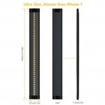 1 PACK 7mm Thick Black Finish LED Under Cabinet Lighting Dimmable Kit CRI90 300LM SMD2835 12V 5W with Dimmer & Power Supply Included