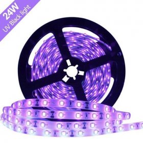 24 W 16.4FT/5M UV 2835 3528 300LEDs 395nm-405nm Night FishingLight LED Strip