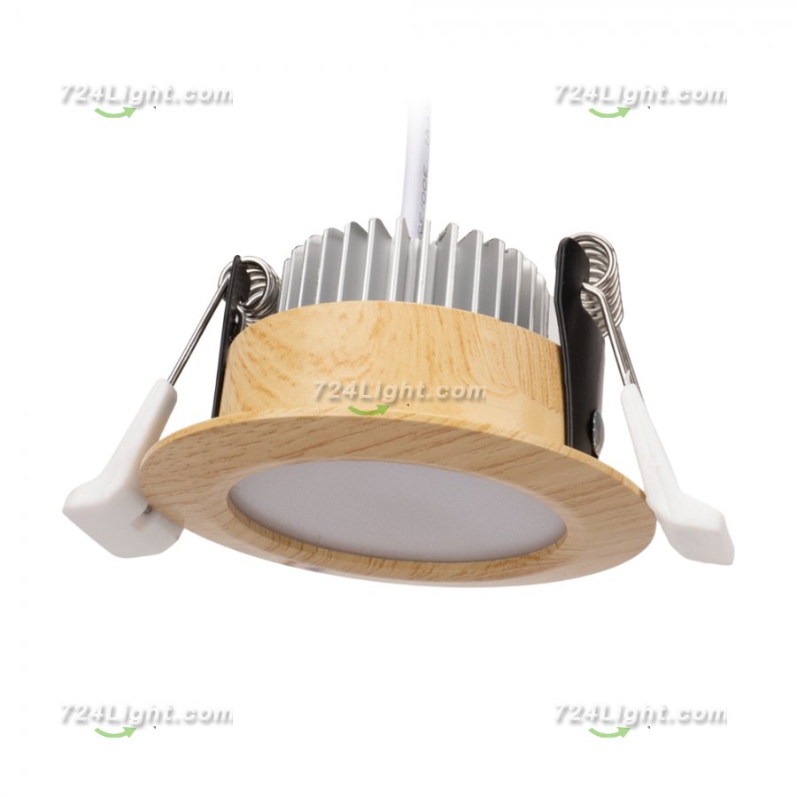 5W LED RECESSED LIGHTING DIMMABLE WOOD GRAIN DOWNLIGHT, CRI80, LED CEILING LIGHT WITH LED DRIVER