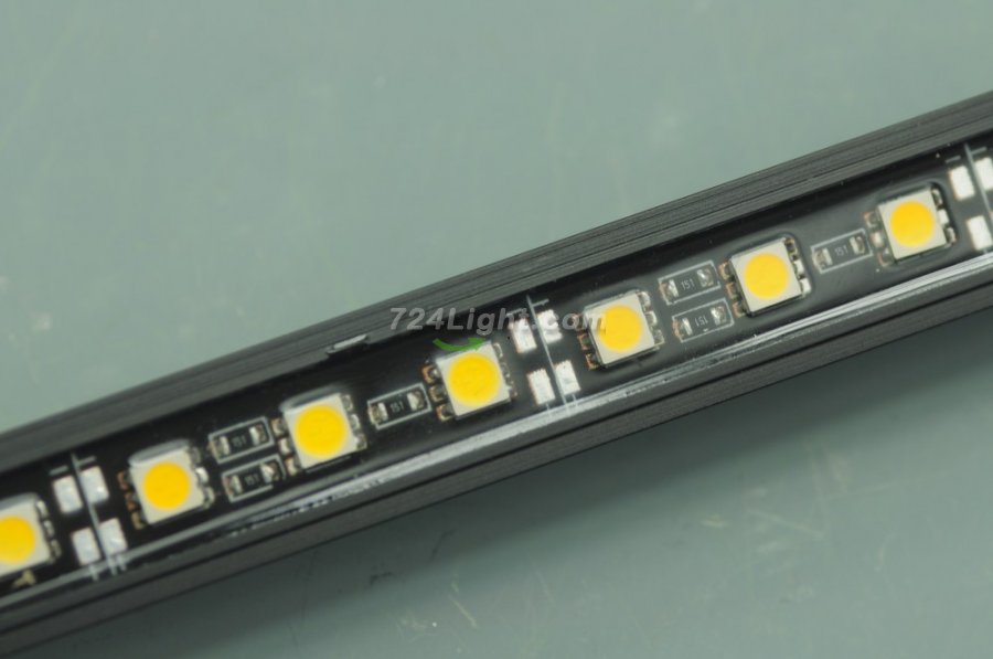 1.2Meter Black Superbright Waterproof LED Strip Bar 39.3inch 5050 5630 Rigid LED Strip 12V With DC connector