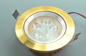 5W CL-HQ-03-5W LED Downlight Cut-out 90.5mm Diameter 4.3" Gold Recessed Dimmable/Non-Dimmable Ceiling light