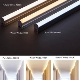 10Pcs Pack 2FT/3FT/4FT AC/DC 12-36V T5 LED Tube Light w/ Milky White Cover