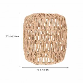 Hand-woven rattan chandelier Braided chandelier Wicker rattan shade Antique chandelier shade