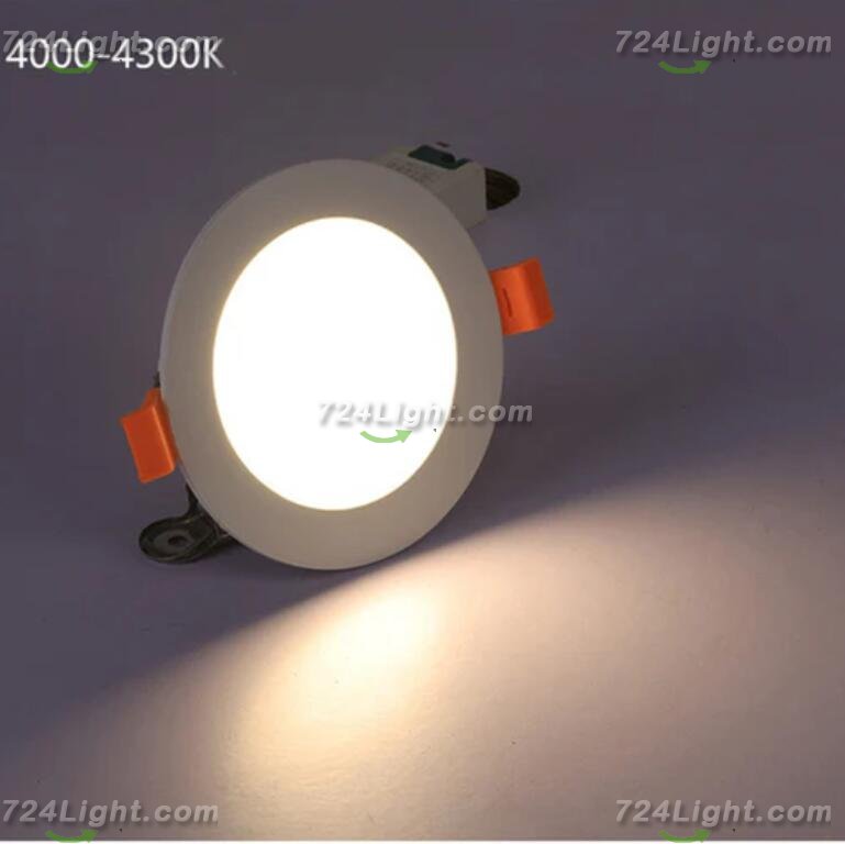 4PCS Pack Low Profie LED Downlight 3W/5W/7W/12W/15W/18W/24W CRI80 Anti-Fog Fixed Head Recessed Ceiling Light
