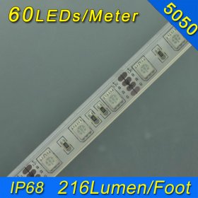 Free Cutting 1meter-5meter Underwater IP68 LED Strip Light SMD5050 Flexible 12V Strip Light 5 meter(16.4ft) 300LEDs Waterproof IP68 Strip