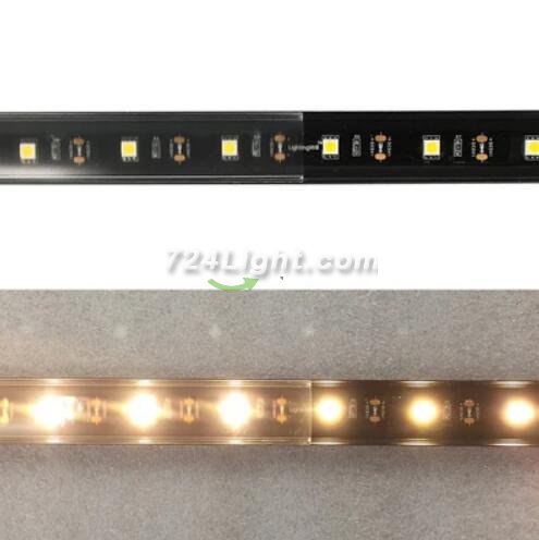 Black LED Aluminum Profile U04 10x23mm U-Shape LED Aluminum Channel System for LED Strips Installation