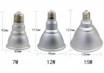 Outdoor PAR30 LED Light Bulb 12W 800Lumen (80W Equivalent) 120-degree Flood Beam E27/E26 Non-Dimmable Waterproof IP65 Par Light